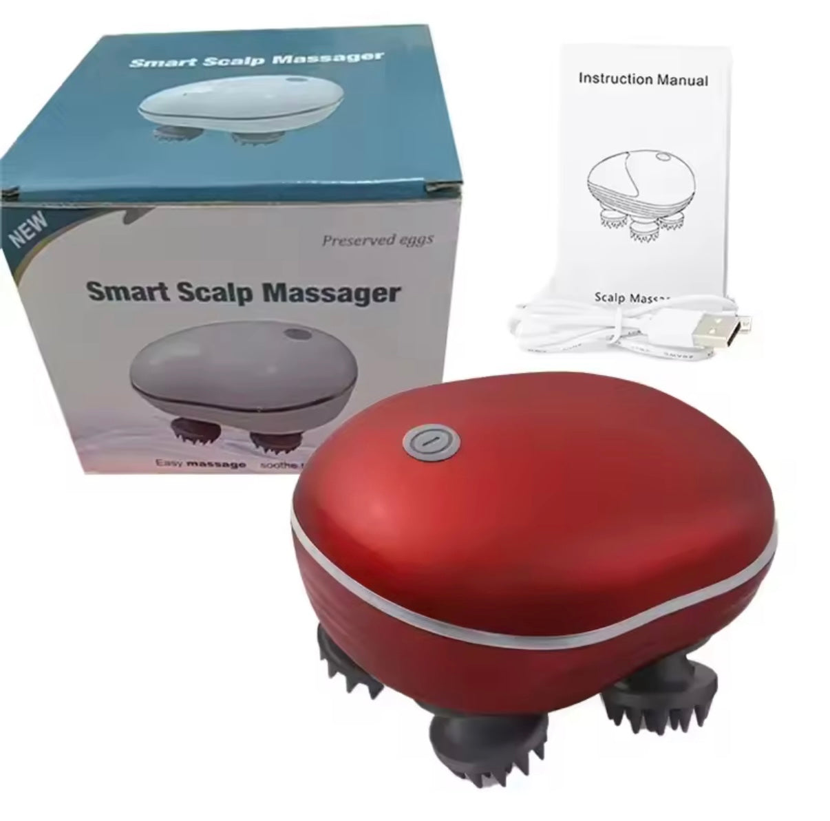 Red Light Therapy Scalp Massager