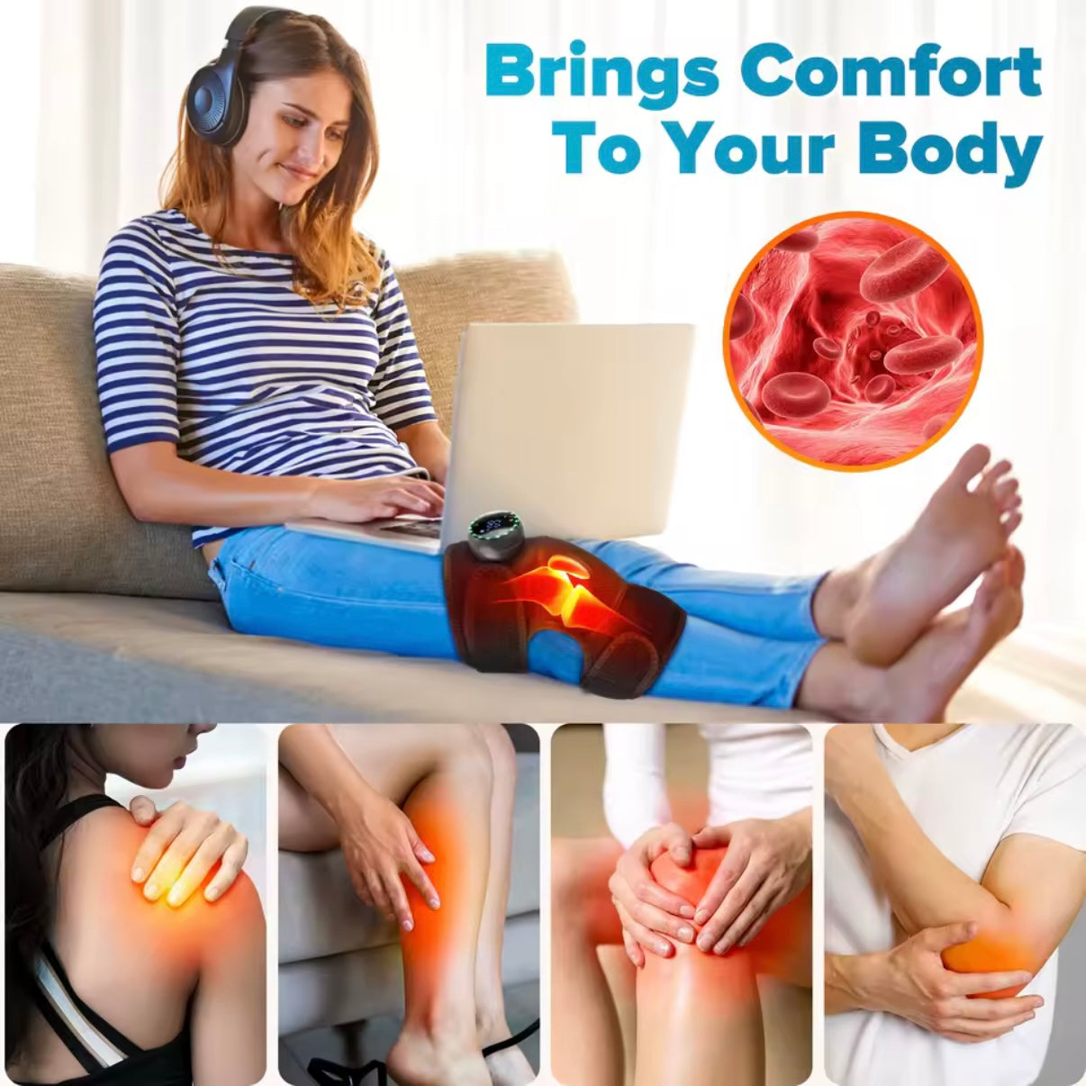 Heating Knee Pad Massager